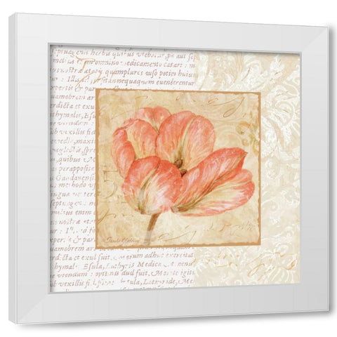 Le Jardin I White Modern Wood Framed Art Print by Gladding, Pamela