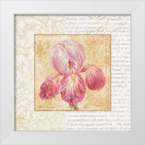 Le Jardin II White Modern Wood Framed Art Print by Gladding, Pamela
