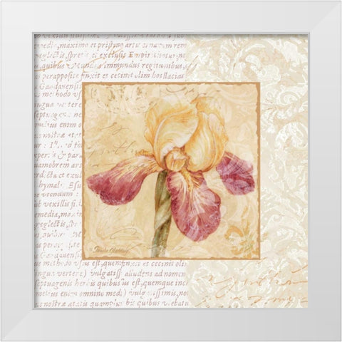 Le Jardin III White Modern Wood Framed Art Print by Gladding, Pamela