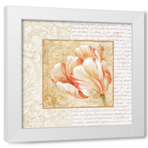 Le Jardin IV White Modern Wood Framed Art Print by Gladding, Pamela