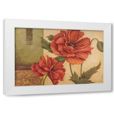 Memories of Sienna I White Modern Wood Framed Art Print by Gladding, Pamela