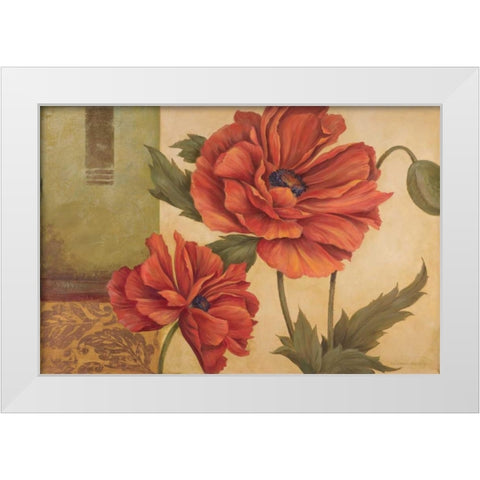 Memories of Sienna I White Modern Wood Framed Art Print by Gladding, Pamela