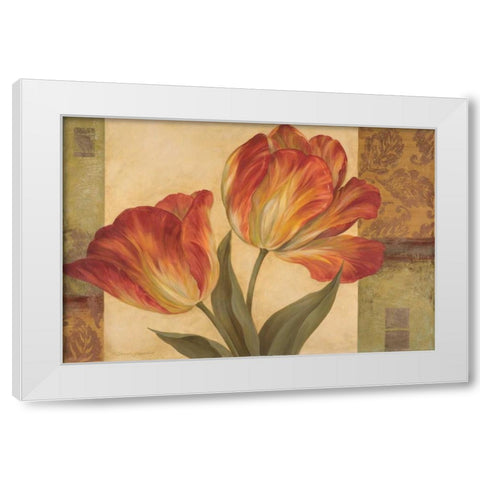 Memories of Sienna II White Modern Wood Framed Art Print by Gladding, Pamela