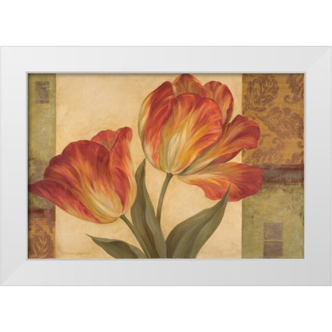 Memories of Sienna II White Modern Wood Framed Art Print by Gladding, Pamela