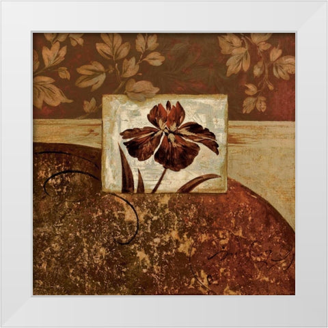 At Waters Edge II White Modern Wood Framed Art Print by Gladding, Pamela