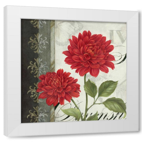 Etude en Rouge I White Modern Wood Framed Art Print by Gladding, Pamela