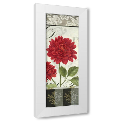 Etude en Rouge Panel I White Modern Wood Framed Art Print by Gladding, Pamela