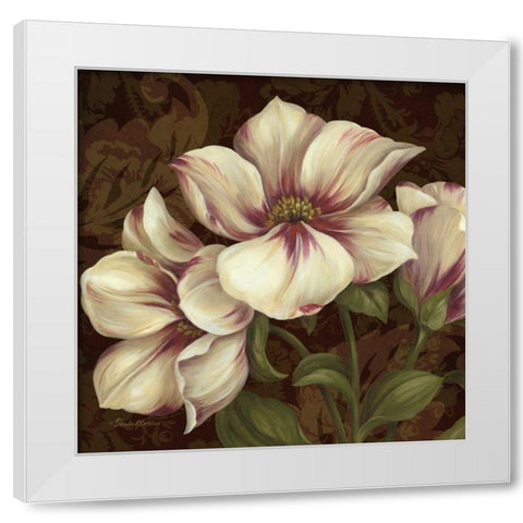 Trio II White Modern Wood Framed Art Print by Gladding, Pamela