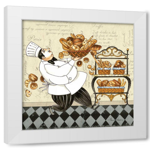 Chef Bread White Modern Wood Framed Art Print by Gladding, Pamela