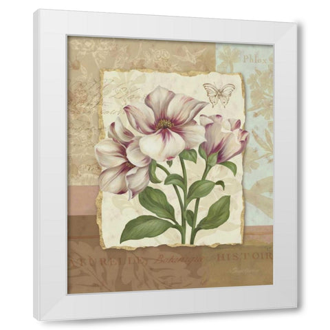 Flower Trio II White Modern Wood Framed Art Print by Gladding, Pamela