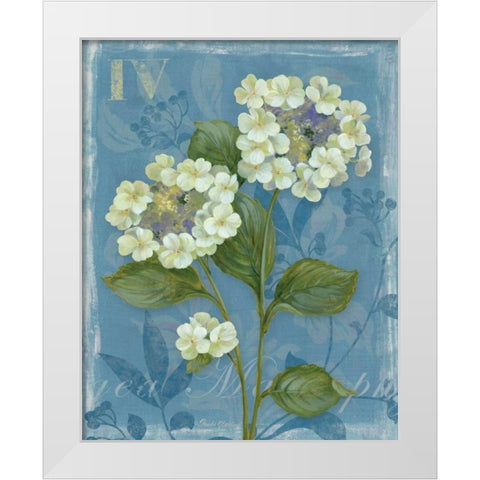 Lace Hydrangea White Modern Wood Framed Art Print by Gladding, Pamela