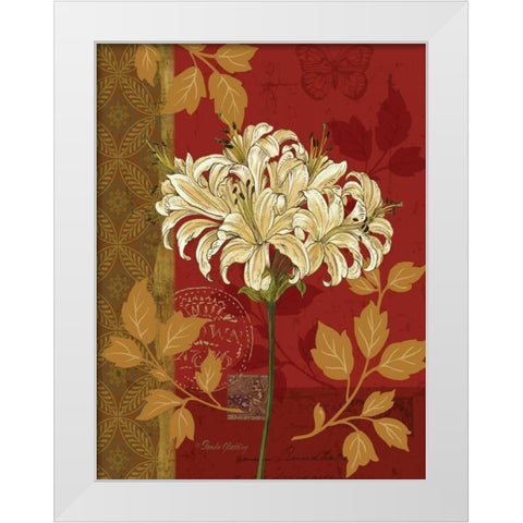 Chelsea Red I White Modern Wood Framed Art Print by Gladding, Pamela