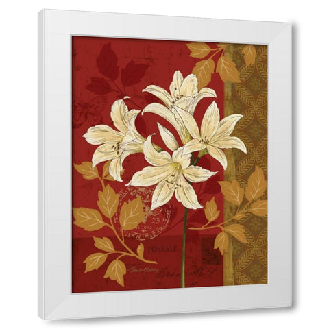 Chelsea Red II White Modern Wood Framed Art Print by Gladding, Pamela