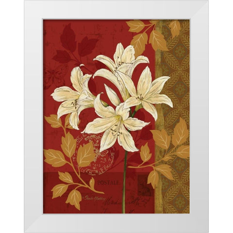 Chelsea Red II White Modern Wood Framed Art Print by Gladding, Pamela