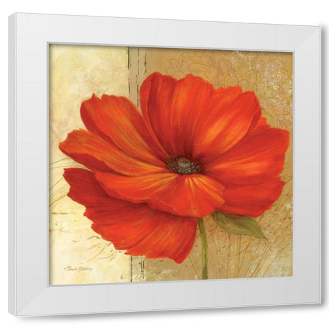 Papaver II White Modern Wood Framed Art Print by Gladding, Pamela