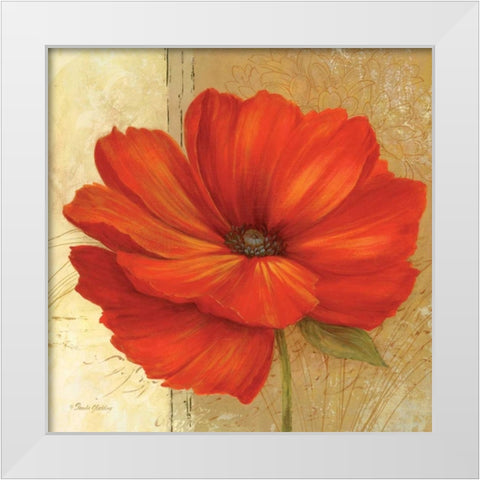 Papaver II White Modern Wood Framed Art Print by Gladding, Pamela