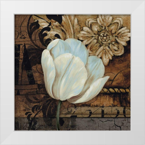 Artifact II White Modern Wood Framed Art Print by Gladding, Pamela