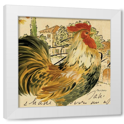 Viva Speck White Modern Wood Framed Art Print by Gladding, Pamela