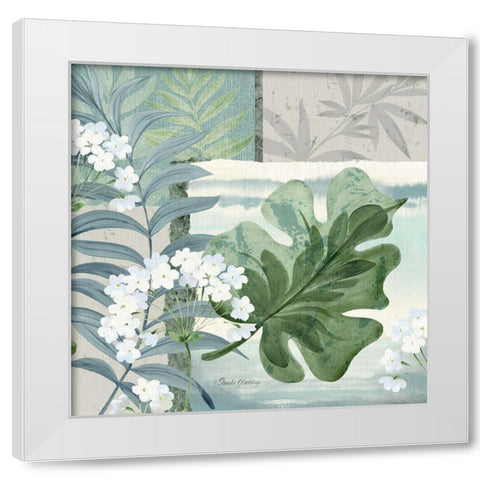 Foliage I White Modern Wood Framed Art Print by Gladding, Pamela