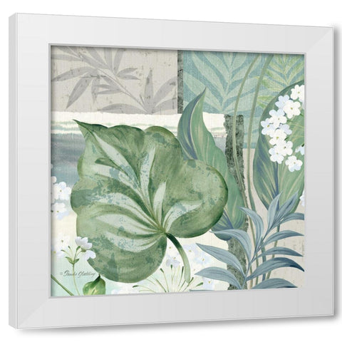Foliage II White Modern Wood Framed Art Print by Gladding, Pamela