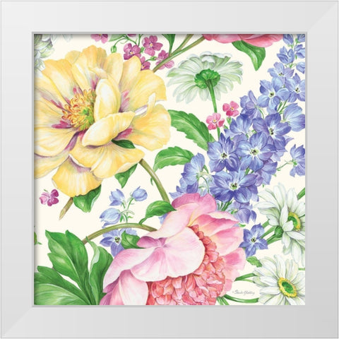 Garden Bouquet I White Modern Wood Framed Art Print by Gladding, Pamela