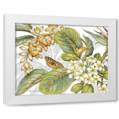 Distant Shore I White Modern Wood Framed Art Print by Gladding, Pamela