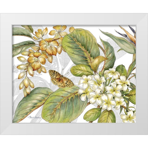 Distant Shore I White Modern Wood Framed Art Print by Gladding, Pamela