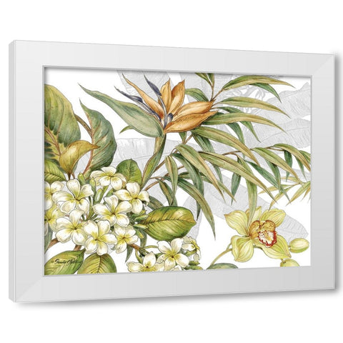 Distant Shore II White Modern Wood Framed Art Print by Gladding, Pamela