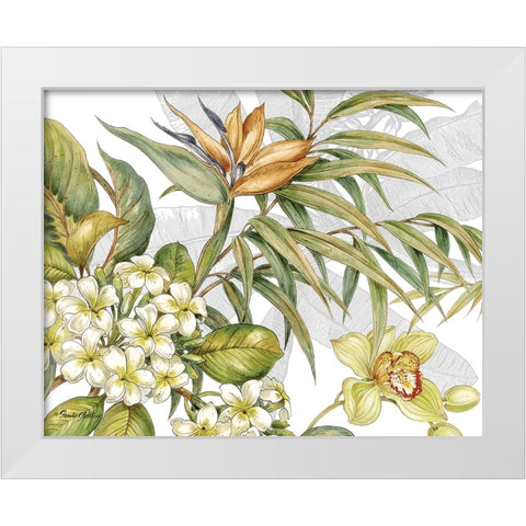 Distant Shore II White Modern Wood Framed Art Print by Gladding, Pamela