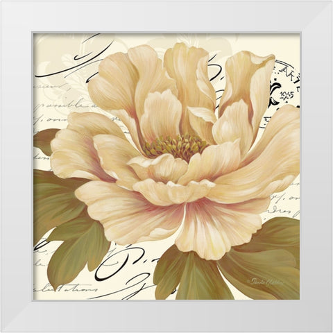 Elegant Poppy II White Modern Wood Framed Art Print by Gladding, Pamela