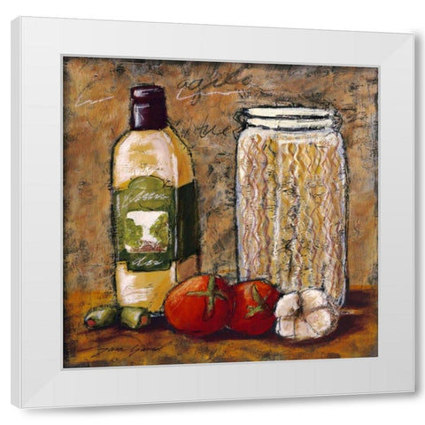 Rustic Kitchen I White Modern Wood Framed Art Print by Gamel, Tara
