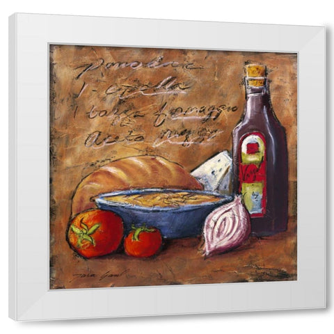 Rustic Kitchen II White Modern Wood Framed Art Print by Gamel, Tara