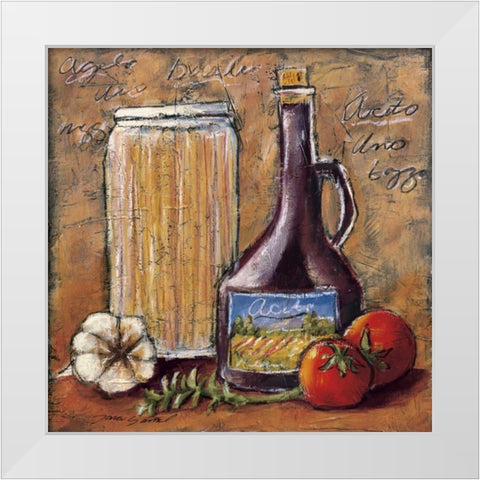 Rustic Kitchen III White Modern Wood Framed Art Print by Gamel, Tara