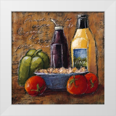 Rustic Kitchen IV White Modern Wood Framed Art Print by Gamel, Tara