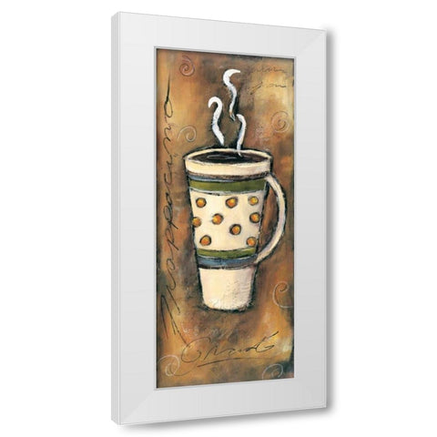 Frappacino White Modern Wood Framed Art Print by Gamel, Tara