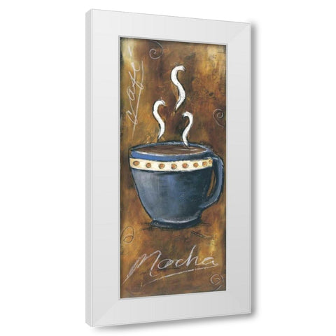 Mocha White Modern Wood Framed Art Print by Gamel, Tara