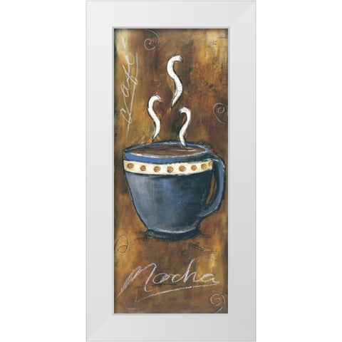 Mocha White Modern Wood Framed Art Print by Gamel, Tara