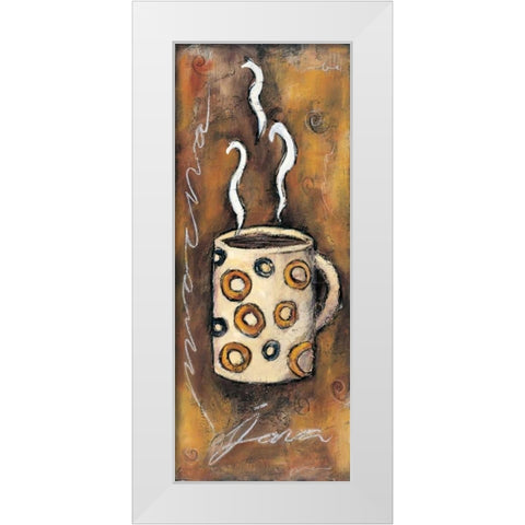 Java White Modern Wood Framed Art Print by Gamel, Tara