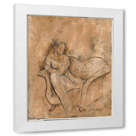 Courtesan I White Modern Wood Framed Art Print by Gamel, Tara