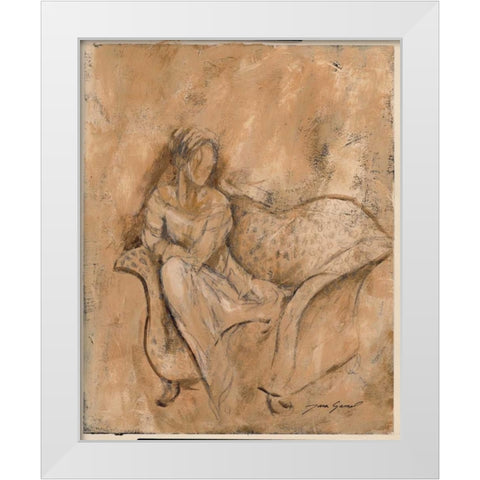 Courtesan I White Modern Wood Framed Art Print by Gamel, Tara