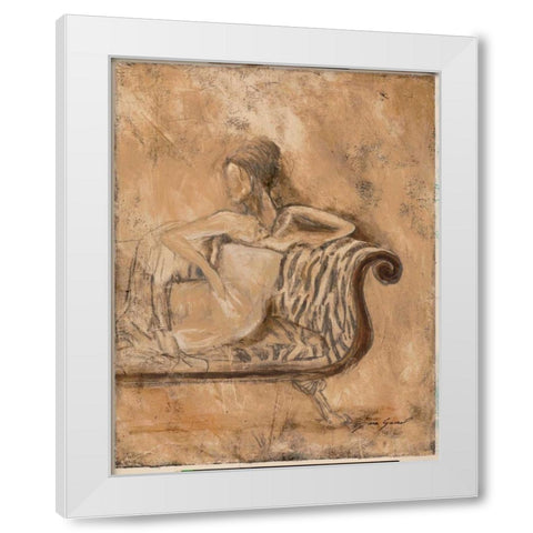 Courtesan II White Modern Wood Framed Art Print by Gamel, Tara