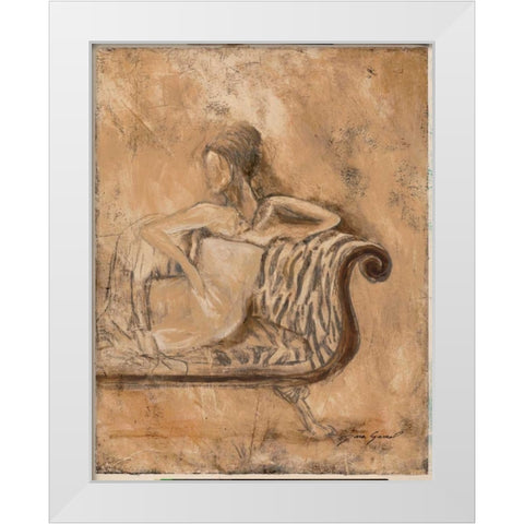 Courtesan II White Modern Wood Framed Art Print by Gamel, Tara