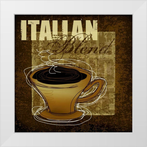 Italian Blend White Modern Wood Framed Art Print by Gamel, Tara