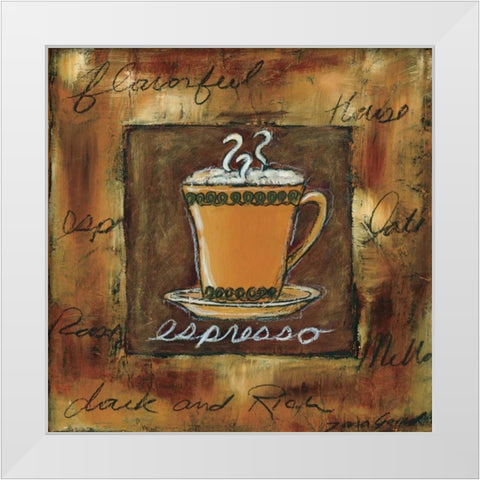 Perfect Indulgence III White Modern Wood Framed Art Print by Gamel, Tara