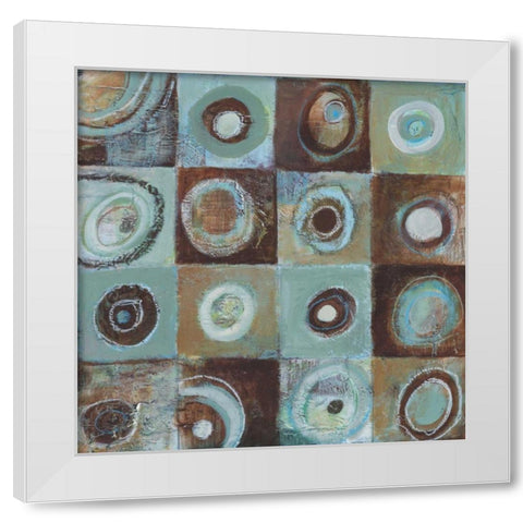 Earth II White Modern Wood Framed Art Print by Gamel, Tara