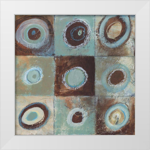 Abstract Earth I White Modern Wood Framed Art Print by Gamel, Tara