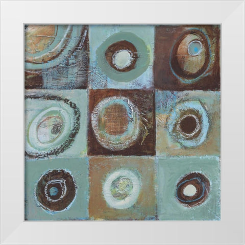 Abstract Earth II White Modern Wood Framed Art Print by Gamel, Tara