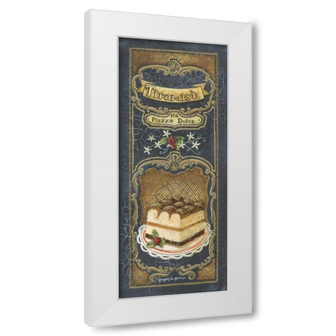 Tiramisu White Modern Wood Framed Art Print by Gorham, Gregory