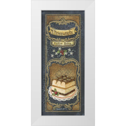 Tiramisu White Modern Wood Framed Art Print by Gorham, Gregory