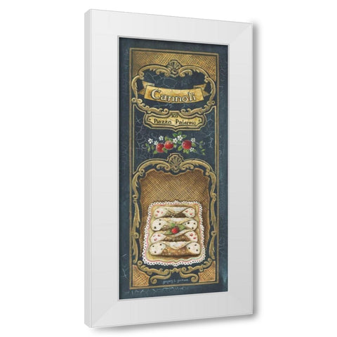 Cannoli White Modern Wood Framed Art Print by Gorham, Gregory